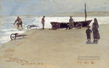  1884 Canvas - Skagen 1884 Peder Severin Kroyer